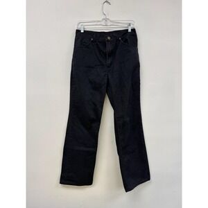 Vintage Rustler Jeans Mens 28x28 Black Denim Straight Leg 5 Pocket Made USA 90s